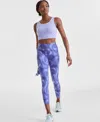Id Ideology Women's Printed Compression Leggings, Exclusively At Macy's In Purple