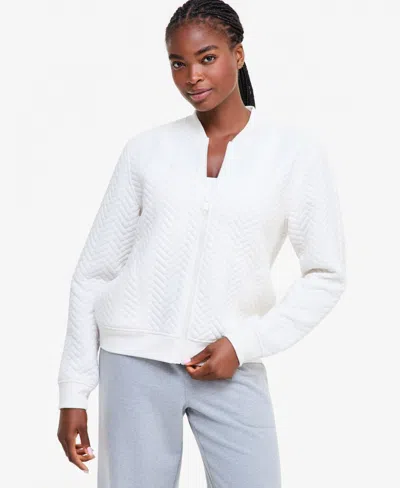 Id Ideology Women's Quilted Bomber Jacket, Macy's Exclusive In White