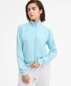 Id Ideology Women's Soft Full-zip Jacket, Exclusively At Macy's In Blue