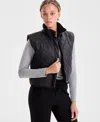 Id Ideology Women's Reversible Sherpa Zip-front Vest, Macy's Exclusive In Black