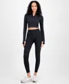 Id Ideology Women's Seamless High-rise Leggings, Exclusively At Macy's In Deep Black