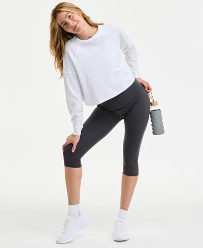 Id Ideology Women's Soft Cropped Leggings, Exclusively At Macy's