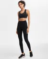 Id Ideology Women's Soft Full-length Leggings, Exclusively At Macy's In Deep Black