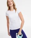 Id Ideology Women's Soft Short-sleeve Top, Exclusively At Macy's In Bright White