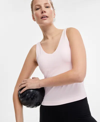 Id Ideology Women's Soft Sleeveless V-neck Top, Exclusively At Macy's In Light Berry