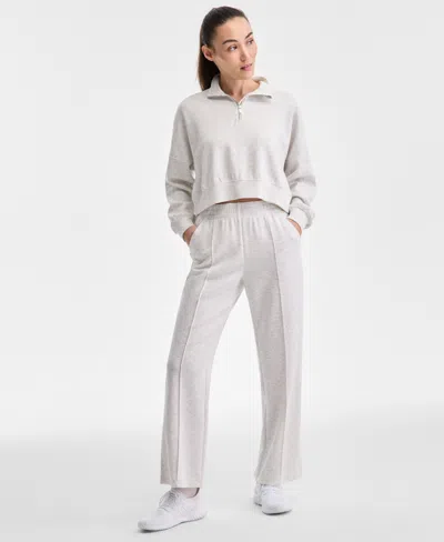 ID IDEOLOGY WOMEN'S SPLIT-LEG HEATHER SWEATPANTS, EXCLUSIVELY AT MACY'S