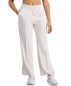 Id Ideology Ideology Womens Quarter Zip Pullover Top Split Hem Sweatpants Exclusively At Macys In Antique Ivory