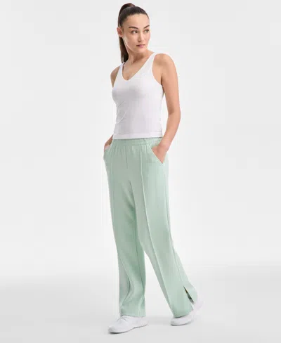 Id Ideology Women's Straight-leg Pull-on Pants, Created For Macy's In Enchant Mint