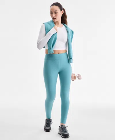 Id Ideology Women's Studio Full-length Leggings, Exclusively At Macy's In Blue