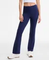 Id Ideology Women's Studio High Rise Flare Leggings, Created For Macy's In Blue