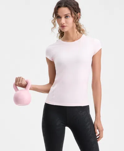 Id Ideology Women's Studio Short-sleeve Top, Exclusively At Macy's In Multi