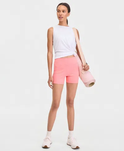Id Ideology Women's Studio Solid-color 4" Bike Shorts, Macy's Exclusive In Multi