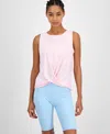 Id Ideology Women's Twist-front Tank Top, Created For Macy's