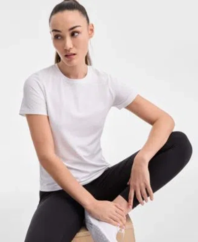 Id Ideology Womens Essential Cotton Short Sleeve T Shirt Xs 4x Exclusively At Macys In Black