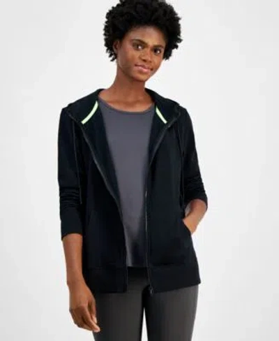 Id Ideology Womens Relaxed Zip Front Long Sleeve Fleece Hoodie Xs 4x Created For Macys In Tofu