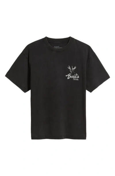 Id Supply Co Basil's Bar & Lounge Graphic T-shirt In Black