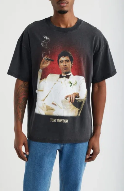 Id Supply Co I'm Scarface Cotton Graphic T-shirt In Blue