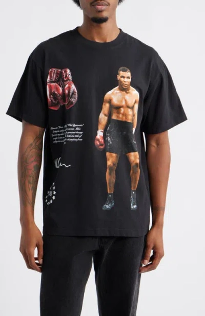 Id Supply Co Mike Tyson Famed Champ Graphic T-shirt In Black