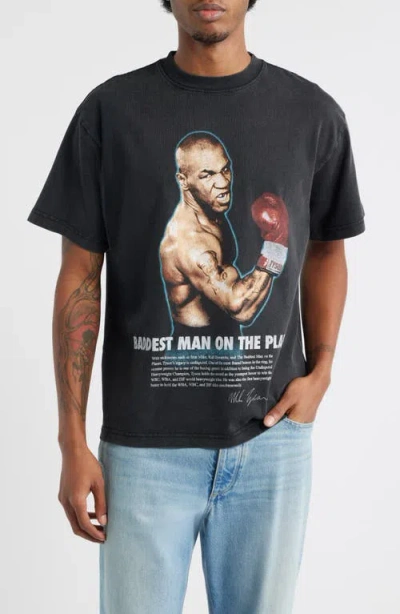 Id Supply Co Mike Tyson Feared Fists Graphic T-shirt In Black