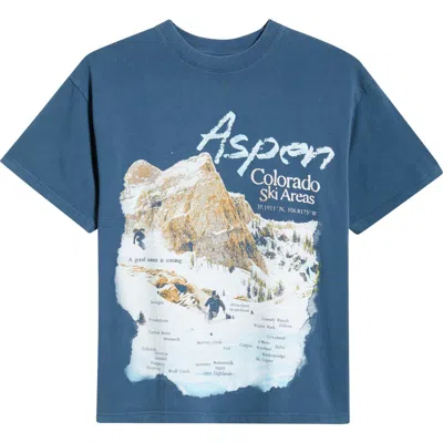 Id Supply Co Npl Ski Areas Graphic T-shirt In Blue