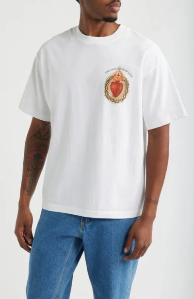 Id Supply Co Sacrament Of Love Cotton Graphic T-shirt In White