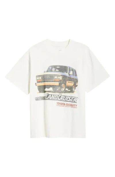 Id Supply Co Toyota Land Cruiser Graphic Cotton T-shirt In Neutral