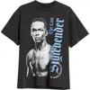 Id Supply Co Ufc Israel Adesanya Last Stylebender Graphic T-shirt In Washed Black