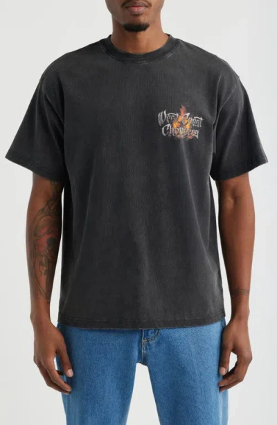 Id Supply Co West Coast Choppers Hardtail Cotton Graphic T-shirt In Gray