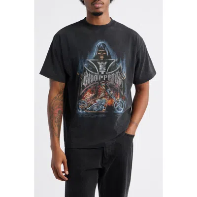 Id Supply Co West Coast Choppers Reaper Graphic T-shirt In Black