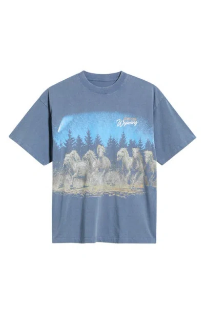Id Supply Co Wild Lands Graphic T-shirt In Blue