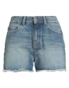 Idano Woman Denim Shorts Blue Size 26 Cotton In Blue