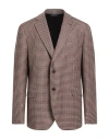 Idea Italian Design Elements Of Apparel Man Blazer Brown Size 50 Virgin Wool In Brown