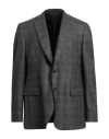 Idea Italian Design Elements Of Apparel Man Blazer Charcoal Size 48 Virgin Wool In Gray