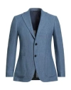 Idea Italian Design Elements Of Apparel Man Blazer Light Blue Size 48 Linen