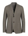 Idea Italian Design Elements Of Apparel Man Blazer Military Green Size 40 Cotton, Linen, Elastane