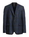 Idea Italian Design Elements Of Apparel Man Blazer Navy Size 44 Virgin Wool In Blue