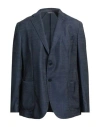 Idea Italian Design Elements Of Apparel Man Blazer Navy Size 48 Virgin Wool In Blue