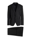 Idea Italian Design Elements Of Apparel Man Suit Black Size 50 Virgin Wool, Elastane In Black