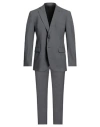 Idea Man Suit Grey Size 44 Virgin Wool, Elastane In Grey