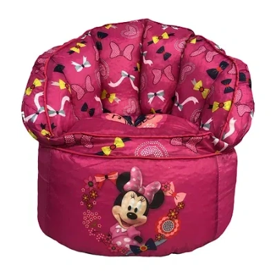 Idea Nuova Disney Minnie Mouse Toddler Bean Bag Chair In Purple