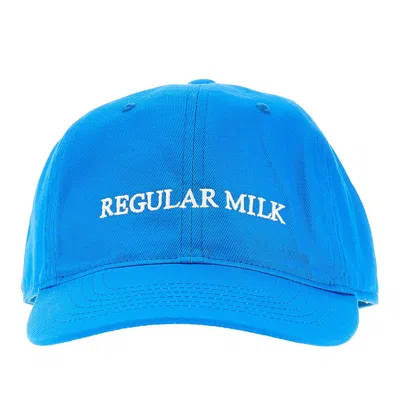 Idea Rganic Cotton Embroidered Baseball Cap In Blue