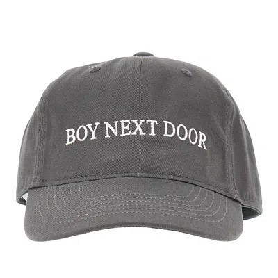 Idea Rganic Cotton Embroidered Baseball Cap In Gray