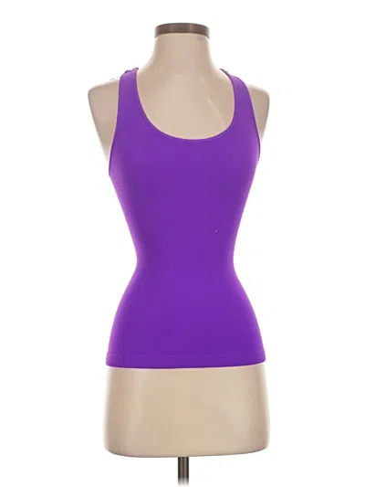 Pre-owned Idea Tank Top Purple Halter Neckline Tops