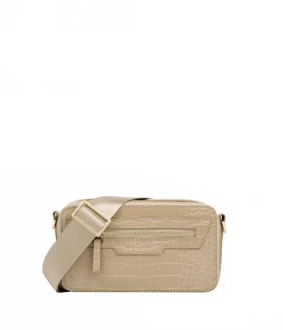 Ideal Of Sweden Women's Bobbi Camera Bag In Warm Beige Croco In Neutral