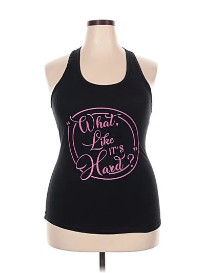 Pre-owned Ideal T Tank Top Black Halter Neckline Tops