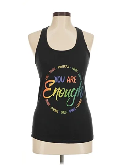 Pre-owned Ideal T Tank Top Black Halter Neckline Tops