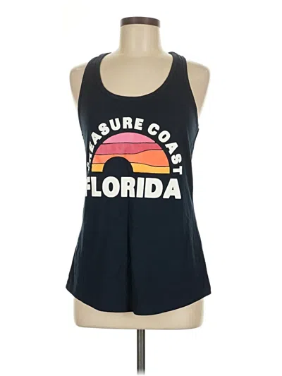 Pre-owned Ideal T Tank Top Black Halter Neckline Tops