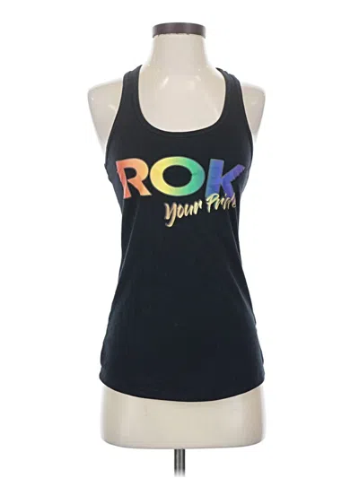 Pre-owned Ideal T Tank Top Black Halter Neckline Tops