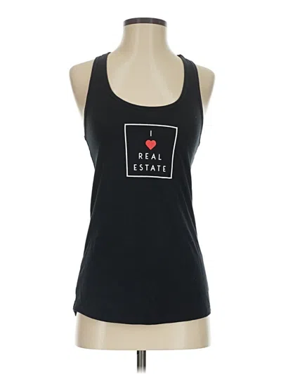 Pre-owned Ideal T Tank Top Black Halter Neckline Tops