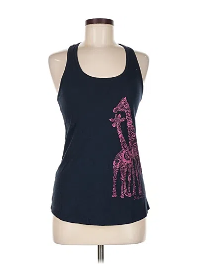 Pre-owned Ideal T Tank Top Blue Halter Neckline Tops